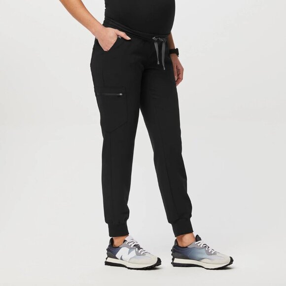 FIGS Zamora Maternity Jogger Scrub Pants in Black, size XL/P - Picture 9 of 9